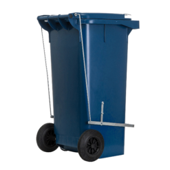 Carrinho coletor de lixo com pedal 120 litros