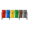Conjunto 6 Lixeiras de Coleta Seletiva 60 Litros EV-CJ0660
