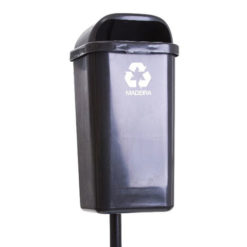 Lixeira Papeleira 50 Litros com poste EV-LPP50L